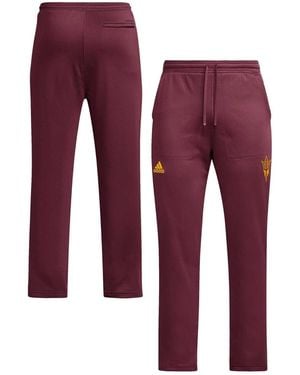 adidas Arizona State Sun Devils Open Hem Aeroready Pants - Red