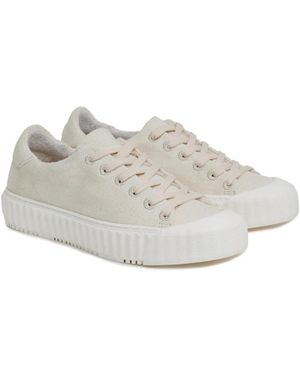 Celtic & Co. Lace Up Recyc Canvas Low Top Sneakers - White