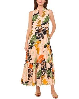 Vince Camuto Sleeveless Tiered Maxi Dress - Metallic
