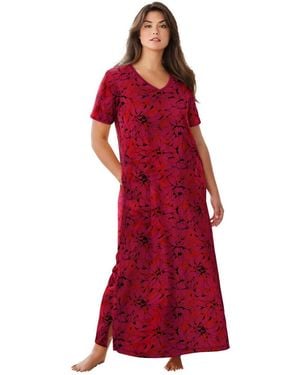 Only Neccessities Only Necessities Mixed Print Short Lounger - Red