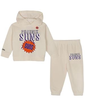 Mitchell & Ness Toddler 2-piece Phoenix Suns Hang Time Oversized Pullover Hoodie And Pants Set - White