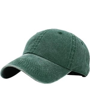 FURLING Classic Cotton Adjustable Low Crown Baseball Cap - Green
