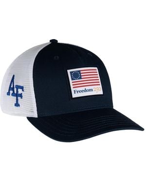 Ahead And Air Force Falcons Americana Wave Rider Trucker Adjustable Hat - Blue
