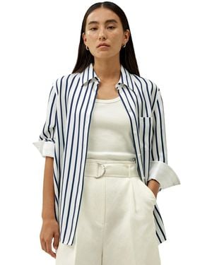 LILYSILK Oversized Silk Shirt - White