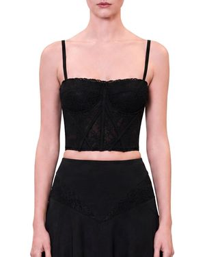 Pcfg Daydreamers Structured Lace Corset - Black