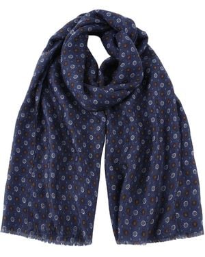 Ted Baker Printed Foulard Scarf - Blue