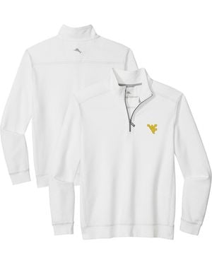 Tommy Bahama West Virginia Mountaineers Montego Bay Half-zip Jacket - White