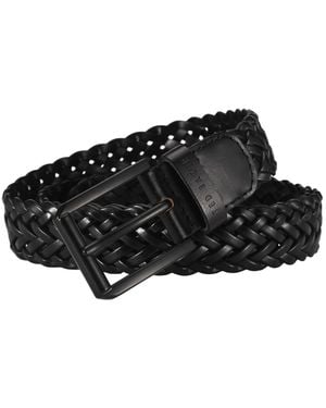 Ted Baker Braided Leather Belt - Black