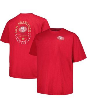 Profile San Francisco 49ers Big And Tall Two-hit Throwback T-shirt - Red