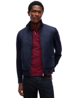 Tommy Hilfiger Ny Mixed Media Regular-fit Wool-blend Jacket - Blue