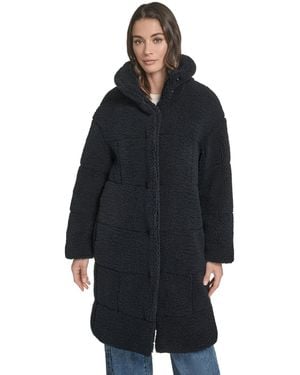 Levi's Regular Sherpa Snap-closure Teddy Coat - Blue