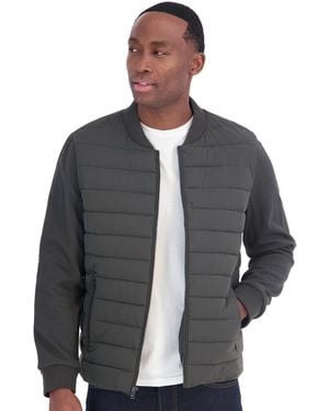 Michael Kors Mixed Media Puffer Regular-fit Jacket - Gray