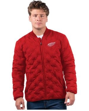 MSX by Michael Strahan Detroit Wings Persistence Quilted Full-zip Jacket - Red