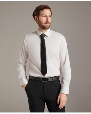 BarIII Diamond Dobby Slim Fit Dress Shirt - Gray