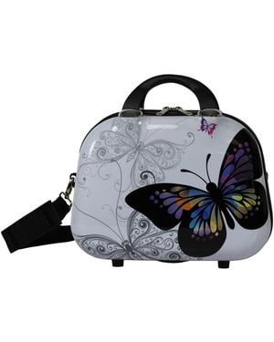 World Traveler 13-inch Cosmetic Beauty Case Shoulder Tote - Black