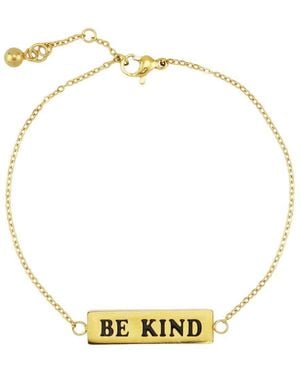 Rebl Jewelry Be Kind Dainty Id Bracelet - Metallic
