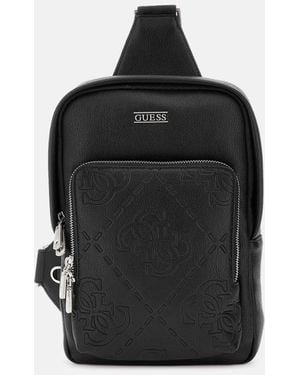 Guess Boston Medium Crossover Bag - Black