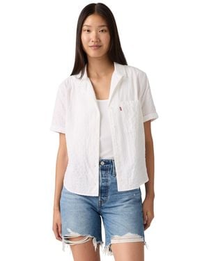 Levi's Bennie Short-sleeve Camp Shirt - White