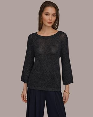 Donna Karan Crewneck Sweater - Gray