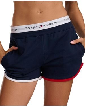 Tommy Hilfiger Mid-rise French Terry Boxer Shorts - Blue