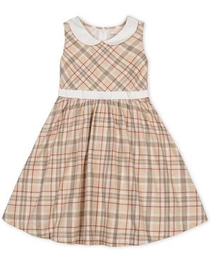 Hope & Henry Big Girls Organic Sleeveless Party Dress - Natural