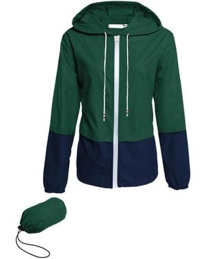 Piscifun Lightweight Water-resistant Hooded Windbreaker - Green