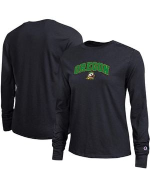 Champion Oregon Ducks Arch Over Logo Long Sleeve T-shirt - Blue