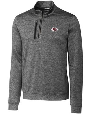 Cutter & Buck Kansas City Chiefs Stealth Quarter-zip Jacket - Gray