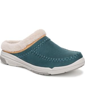 Ryka Arrow Mule Round Toe Slip On Shoes - Blue