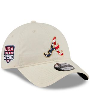 KTZ Atlanta Braves Usa 250 Fourth Of July 9twenty Adjustable Hat - White