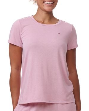 Tommy Hilfiger Short-sleeve Crewneck Sleep Tee - Red
