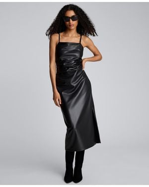 Kenneth Cole Modern Sleeveless Midi Dress - Black