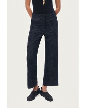 Nocturne Printed Relaxed Straight-leg Pants - Blue