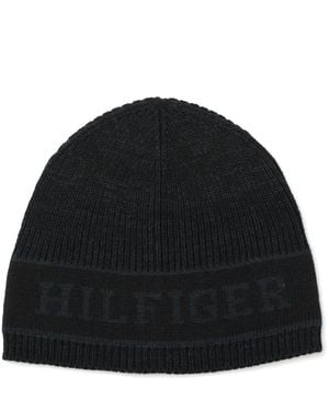 Tommy Hilfiger Marl Beanie - Black