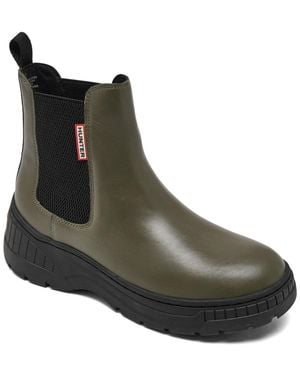 HUNTER Neveah Waterproof Booties From Finish Line - Brown