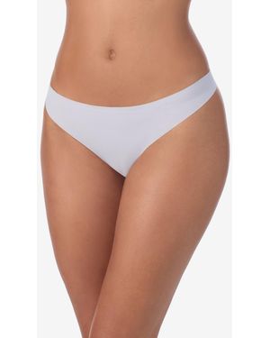 DKNY Litewear Cut Anywear Logo Thong Underwear-dk5026 - White