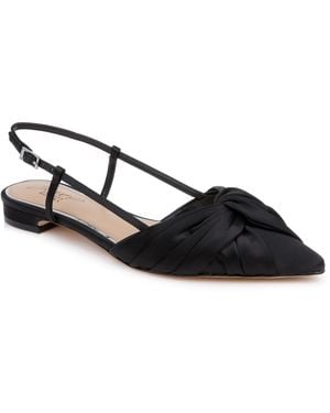 Badgley Mischka Zarah Slingback Flats - Black