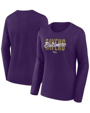 LOGO ATHLETIC Baltimore Ravens Grip Long Sleeve T-shirt - Purple