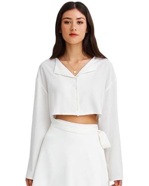 Belle & Bloom Before You Go Top - White