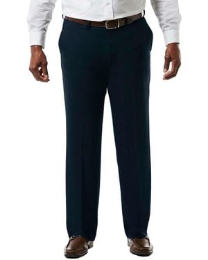 Haggar Big And Tall Classic Suit Separates Pants - Blue