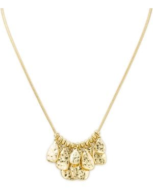 Patricia Nash Tone Multi Tear Drop Necklace - Metallic
