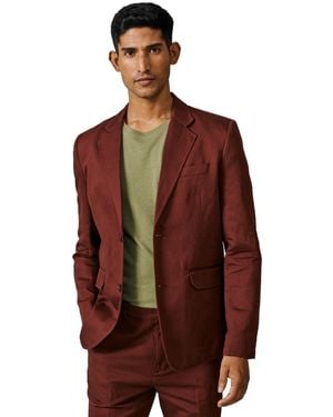 aubi Pasmore Tailored Linen Blend Blazer