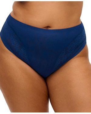 Elomi Plus Size Nerina High Leg Brief Underwear - Blue