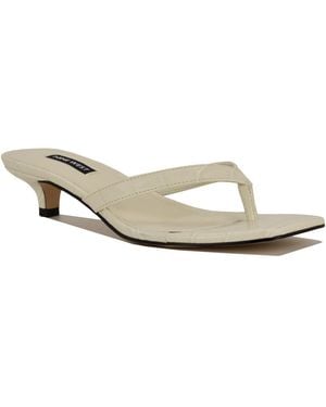 Nine West Cassa Slip-on Dress Sandals - White