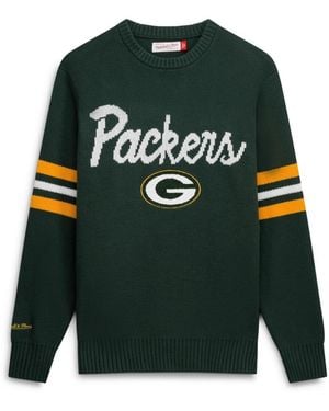 Mitchell & Ness Mitchell Ness Bay Packers Head Coach Sweater - Green