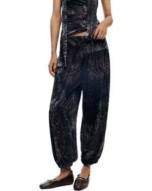 Desigual Baggy Pants, Polyester - Blue