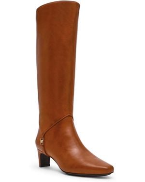Anne Klein Iverson Knee High Dress Boots Regular Wide Calf - Brown