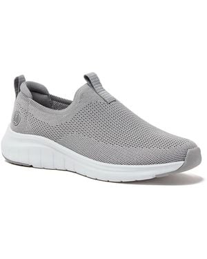 Lands' End Casual Knit Slip On Sneakers - Gray