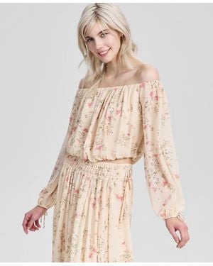 And Now This Petite Off-the-shoulder Top - Natural
