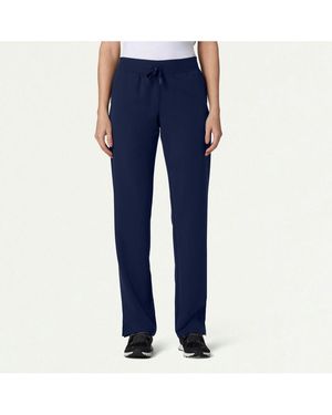 Jaanuu Plus Size Xenos 5-pocket Classic Mid-rise Scrub Pant - Blue